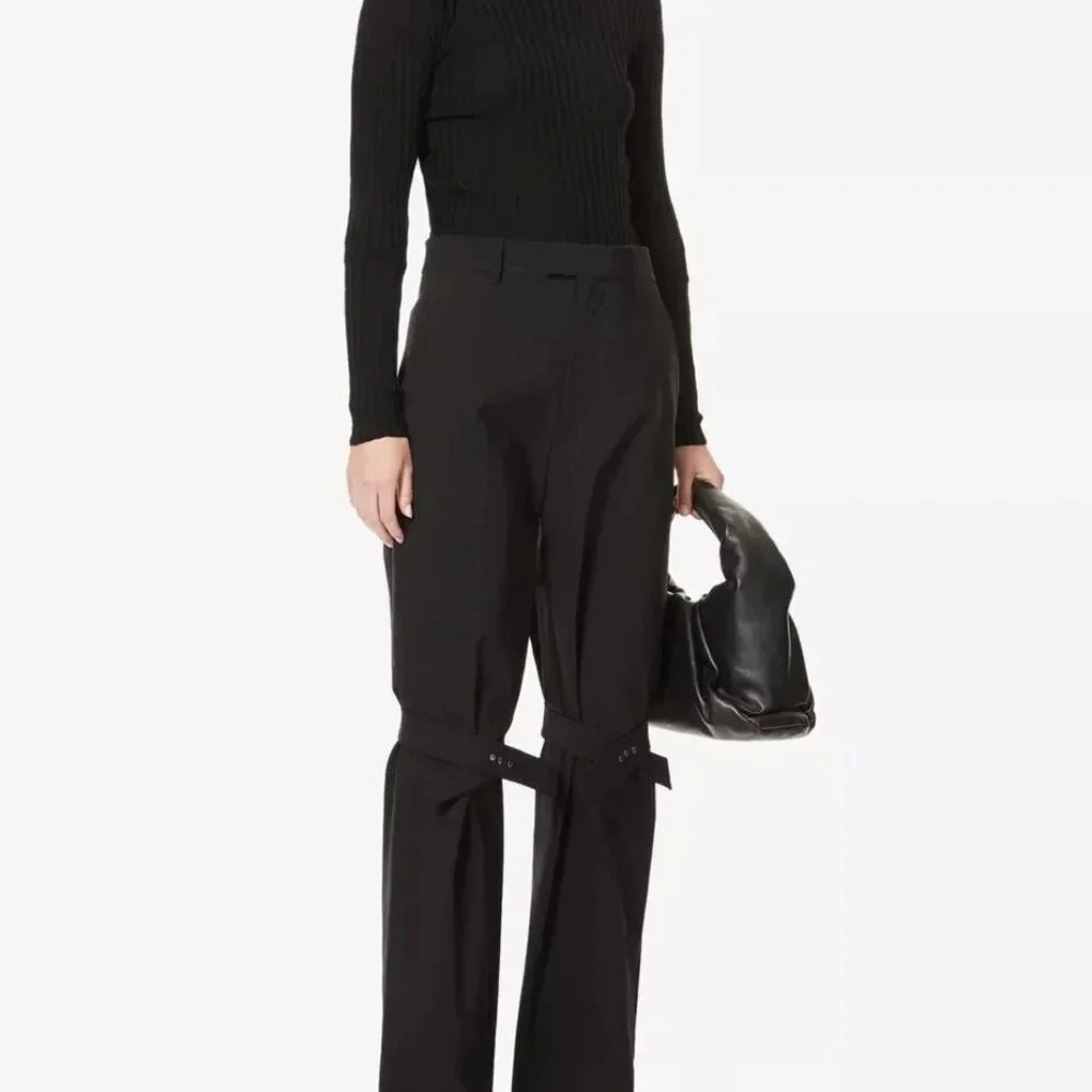 BOTTEGA VENETA Strap-detail straight-leg pant Size UK 56- US XXL Trousers UNISEX